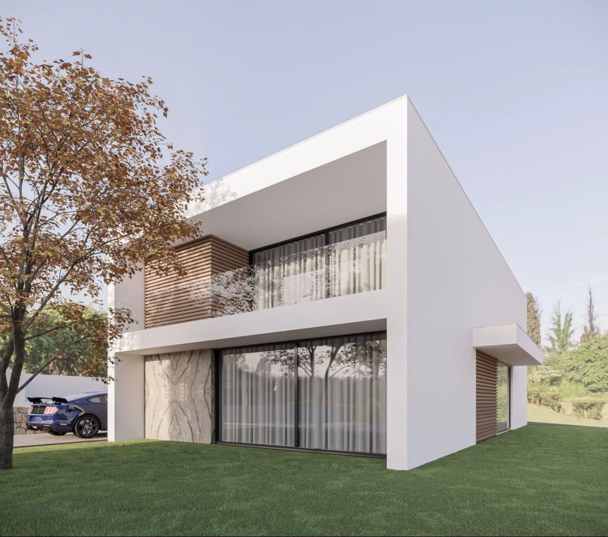 Luxury villa under construction in Peñafiel, Porto, Portugal
