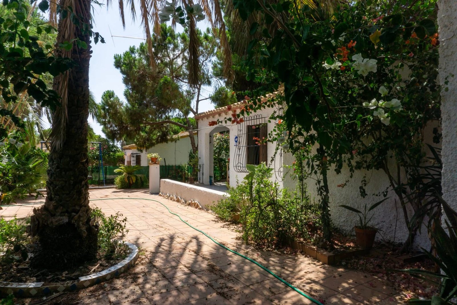 Beautiful Villa with Lush Garden Near the Beach in Punta Prima, Menorca, Spain