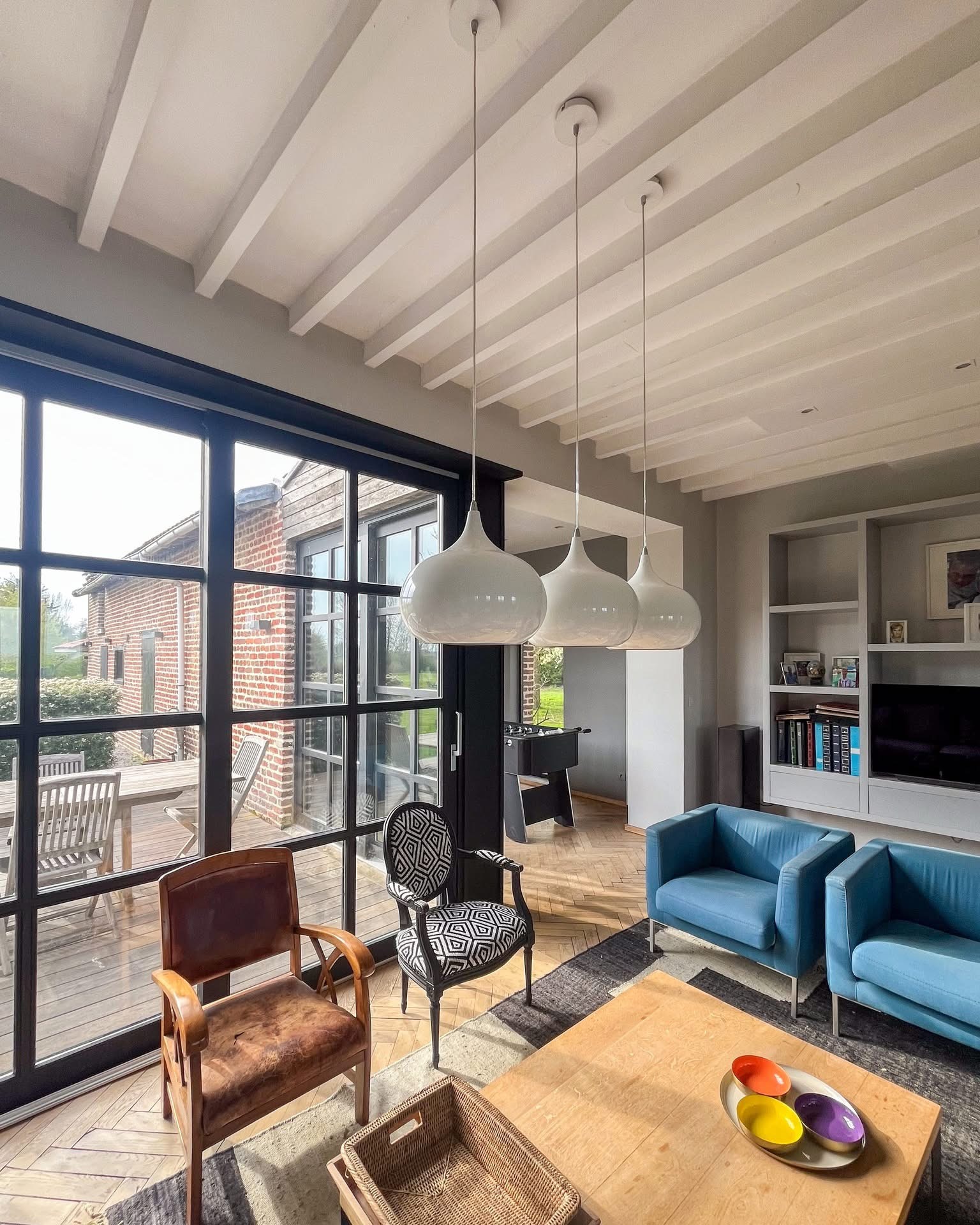 Renovated French House for Sale in Lille: Discover a Rare U-Farm Estate with Modern Comfort and Scenic Grounds in Quesnoy-sur-Deûle